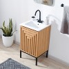 JONATHAN Y Rowan Geometric Modern Transitional 2-Shelf Bath Vanity Cabinet Only (Sink Basin Not Included) - 4 of 4