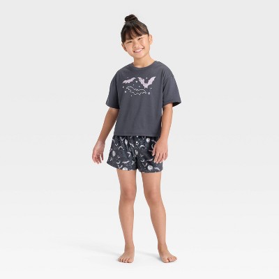 Girls' 2pc Halloween Short Sleeve Pajama Set - Cat & Jack™