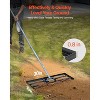 VEVOR Lawn Leveling Rake,Lawn Leveler with 83.9 in Handle, 30x10 in Ground Plate, Rust-Resistant Carbon Steel Soil Leveler, 3 Heights Adjustable,Black - 3 of 4