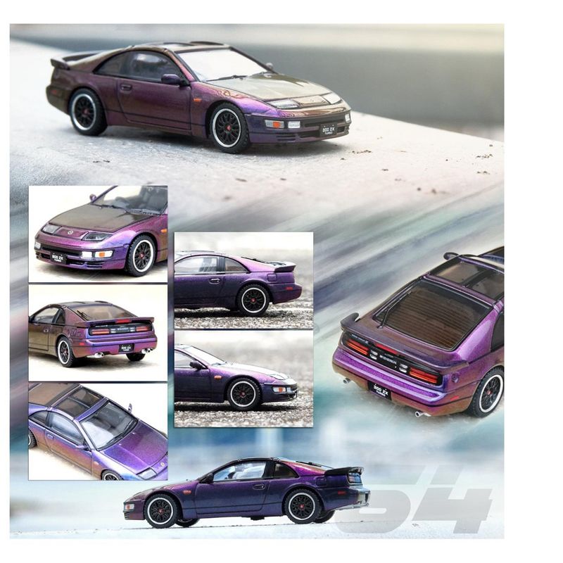 Nissan Fairlady Z (Z32) RHD Midnight Purple II Metallic "Hong Kong Ani-Com and Games 2022" 1/64 Diecast Model Car by Inno Models, 3 of 4