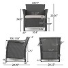 Christopher Knight Home Lucia Outdoor Wicker 6 Seater Chat Set with Cushions, Gray/Light Gray - 4 of 4