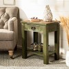 Alfred End Table - Antique Green - Safavieh. - 2 of 4