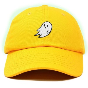 Dalix Ghost Glow in the Dark Embroidered Mens Womens Cotton Dad Hat Baseball Cap Adjustable - 1 of 4