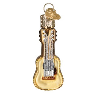 Old World Christmas Blown Glass Ornament for Christmas Tree, Mini Guitar - 1 of 4