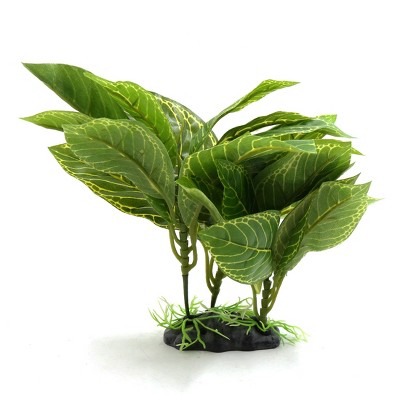 Unique Bargains Plastic Terrarium Decor Ornament Lifelike Plant Green 1 Pc