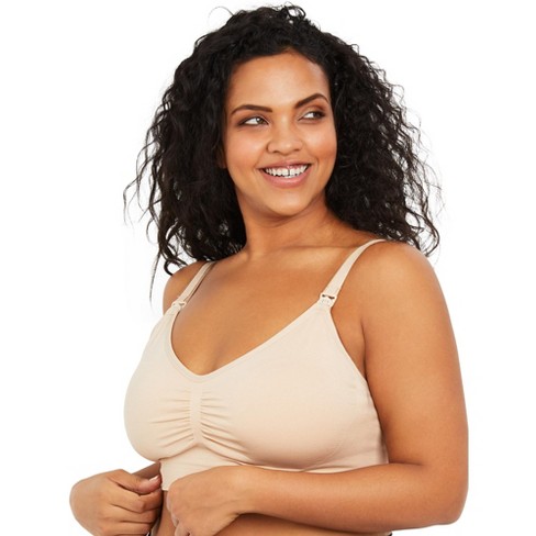 Motherhood Maternity Plus Size Seamless Clip Down Maternity And Nursing Bra  