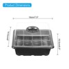 Unique Bargains Adjustable Humidity Domes Heightened Lid Transparent Cover Reusable Seeding Tray 5 Packs - 2 of 4