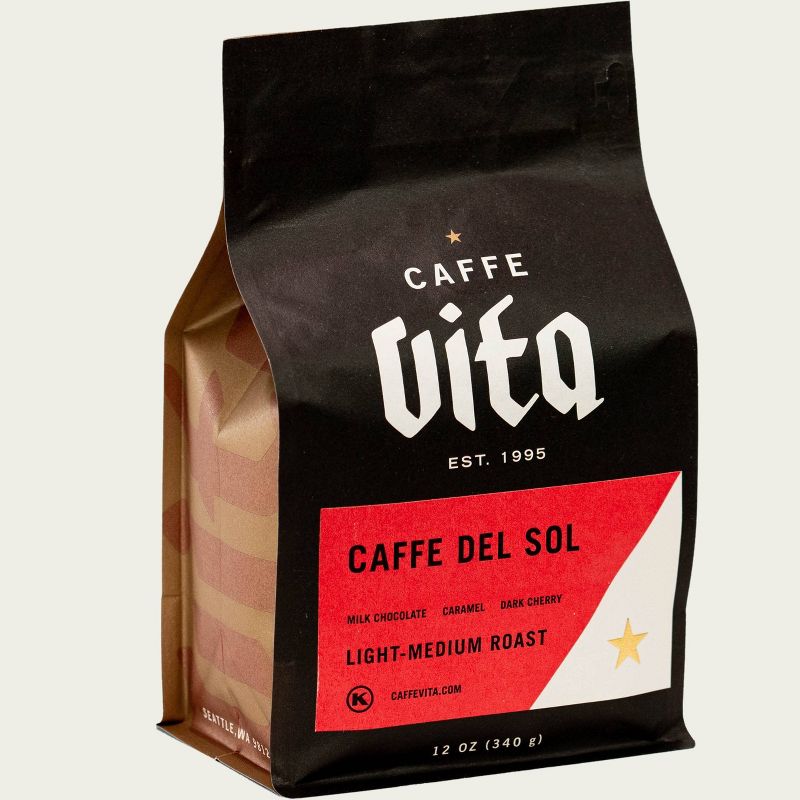 Caffe Vita Caffe Del Sol Espresso Roast Whole Bean Coffee - 12oz, 2 of 4