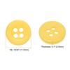 Unique Bargains Resin Craft DIY Round Flat 4-Hole Replacement Sewing Buttons 10 Pcs - 2 of 4