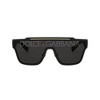 Dolce & Gabbana DG 6125 501/M Unisex Shield Sunglasses Black 52mm - 2 of 3