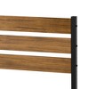 Garvee Bed Frame with Wood Headboard and Footboard, Metal Platform with Steel Slats, No Box Spring Needed, Under Bed Storage, Modern Farmhouse Style - 4 of 4