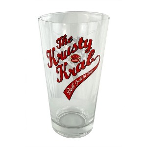 SpongeBob SquarePants The Krusty Krab Best Grub In Town 16oz Pint Drinking Glass Tumbler Clear - 1 of 4