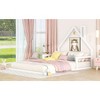NicBex Twin/Full Size Montessori Floor Bed for Kids,Toddler Bed Frame with House-Shaped Headboard,Slatted Floor Bed,Safe&Formaldehyde-Free - 4 of 4