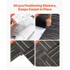 VEVOR Carpet Tiles Reusable 24x24 inch, 24 PCS Modular Carpet Square Rug, Commercial Floor Soft Padded for Seamless Cover 96sq.ft, Gray - 4 of 4