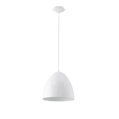 11" 1-Light Coretto Pendant Glossy White - EGLO