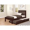Donco Kids 500-TCP_503-CP Contempory Bed withTrundle Bed, Twin/Twin, Dark Cappuccino - 2 of 3
