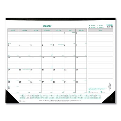 Brownline EcoLogix Monthly Desk Pad Calendar 22 x 17 2022 C177437