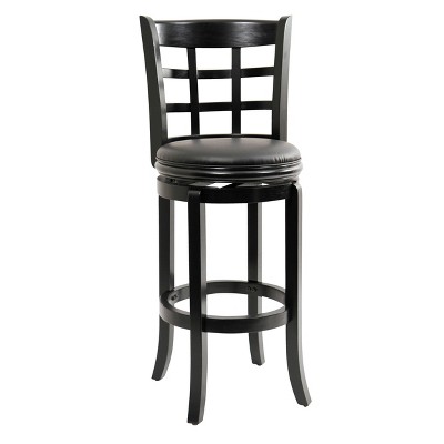 29" Kyoto Swivel Barstool Black - Boraam