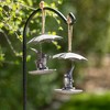 6.25"H Sullivans Rainy Day Gnome Bird Feeders Set of 2, Multicolor - 3 of 4