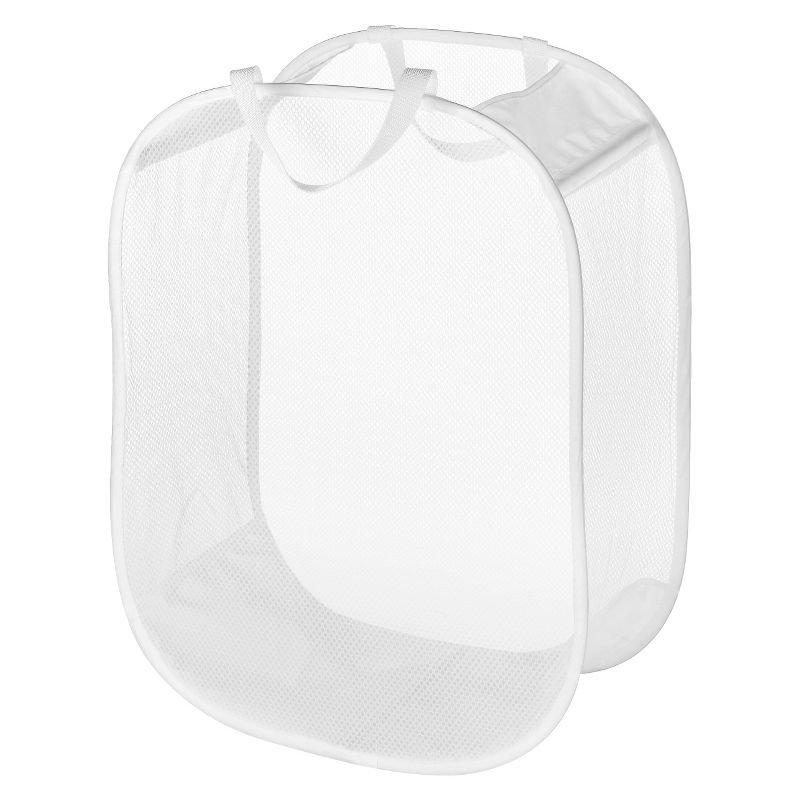 Pop and Fold Laundry Bag White - Room Essentials&#8482;, 1 of 4