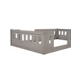 NicBex Twin Size Platform Bed 77.3"L Modern Wooden Bed Frame with Full Length Guardrail and Small Opening for Bedroom, No Box Spring Required - 4 of 4