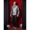 Lars Amadeus Men's Button Down Regular Fit Shiny Party Metallic Shirts - 2 of 4