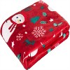 Comfort Flannel Blanket Super Soft Christmas Prints Throw Blanket Christmas Gift. - 2 of 4