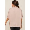 PinkBlush Taupe Button Up Dolman Short Sleeve Maternity Top - 3 of 4