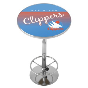 NBA Hardwood Classics Bar Table with Footrest by Trademark Gameroom - 1 of 4