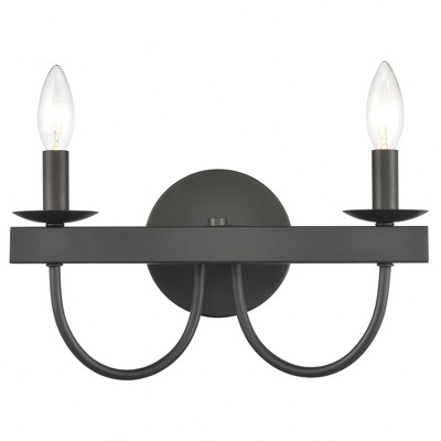 Elk Home Williamson 2 - Light Vanity in  Black