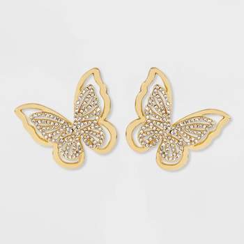 SUGARFIX by BaubleBar Butterfly Statement Stud Earrings