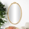 Olivia & May 38"x24" Metal Ornate Baroque Oval Wall Mirror Gold - 2 of 4
