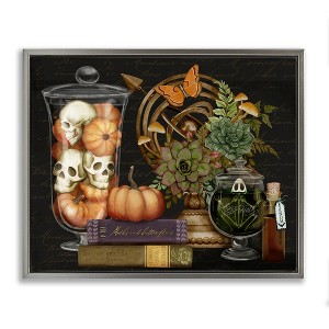 Stupell Industries Autumnal Dark Academia Floating Frame Canvas Art - 1 of 4