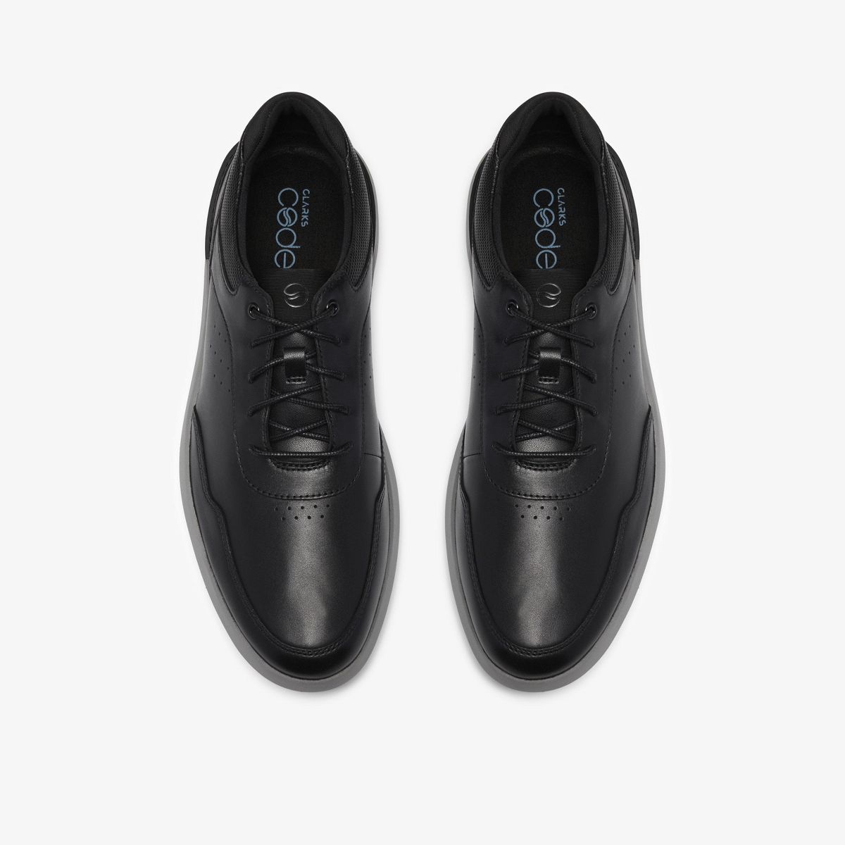 Clarks Mens Code Hybrid Vibe Black Shoes - thumbnail 8