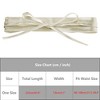 INSPIRE CHIC Women's Faux Leather Bowknot Wrap Around Wide Waistband Obi Belts 1 Pc - 4 of 4