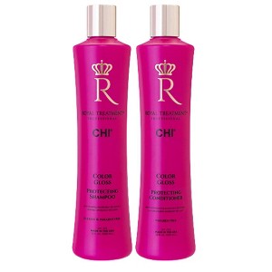 CHI Royal Treatment Color Gloss Protecting Shampoo & Conditioner | Hair Color Protection | Deep Hydration (12 oz DUO SET KIT) - 1 of 3