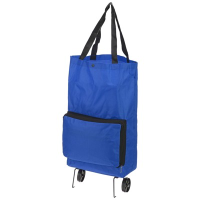 Unique Bargains Waterproof Tear-Resistant Foldable Large Capacity Shopping Cart with Wheels 13-18 Inch