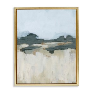Stupell Industries Countryside Grass Landscape Scene Floating Frame Canvas Art - 1 of 4