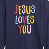 Boys' - Instant Message - Jesus Loves You Long Sleeve Graphic T-Shirt - 2 of 4