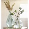 Clear Recycled Glass Balloon Vases, Set of 2 in Tall & Askew - 2 of 2