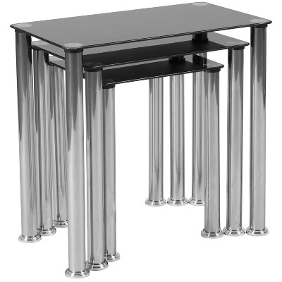 Riverside Nesting Table Black - Riverstone Furniture