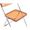 PAGED Transparent Folding Office Chair, Modern PC Plastic Vanity Chair with Sturdy Frame, Dining Chair for Living Room - 4 of 4