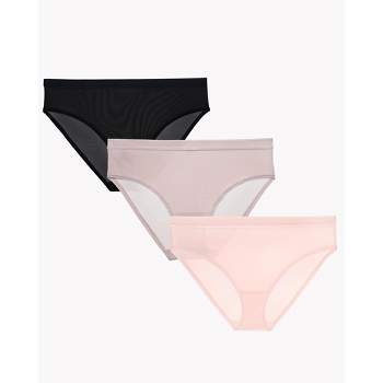 Smart & Sexy Women's Stretchiest Ever Bikini Panty 2 Pack Tuscany  Clay/black Hue 2x/3x : Target