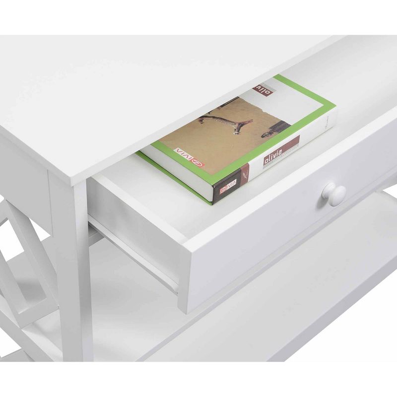 Diamond 1 Drawer Console Table - Johar Furniture, 3 of 4