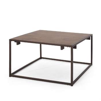 Reidsville Modern Industrial Coffee Table Brown/Bronze - Christopher Knight Home