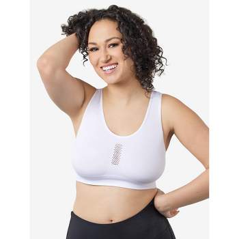 Leading Lady The Olivia - All-around Support Comfort Sports Bra In White,  Size: 2x : Target