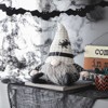 SEVOBAL Party Decorations and Accessories Fabric Sitting Gnome with White Hat Spider Versatile Design for Halloween, Black White, 11.2"*5.5"*23.5" - 2 of 4