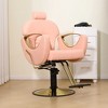 LOVMOR 360° Swivel Reclining Salon Barber Chair with Heavy Duty Hydraulic Pump for Hair Stylists Home Barbershops - 3 of 4