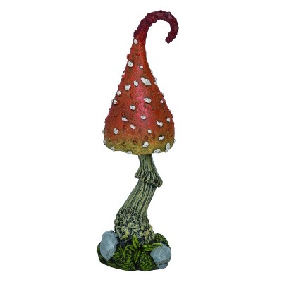 Transpac Resin 10" Red Spring Mushroom Figurine