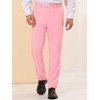 Lars Amadeus Men's Regular Fit Flat Front Chino Business Wedding Suit Pants - 2 of 4
